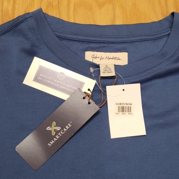 John W. Nordstrom Blue T-Shirt XL - Picture 3 of 8